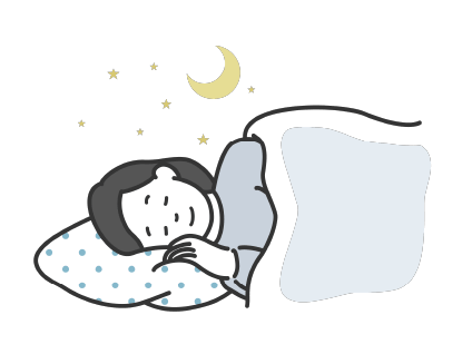 就寝イラスト