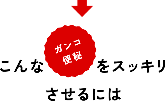 こんなガンコ便秘をスッキリさせるには